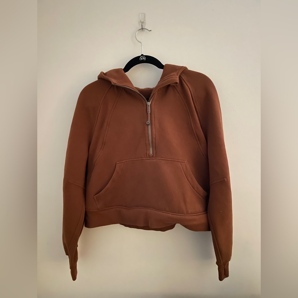 RARE Lululemon Scuba Half Zip Roasted Brown